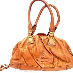 SOLD Cole Haan Brown Leather Hobo Satchel